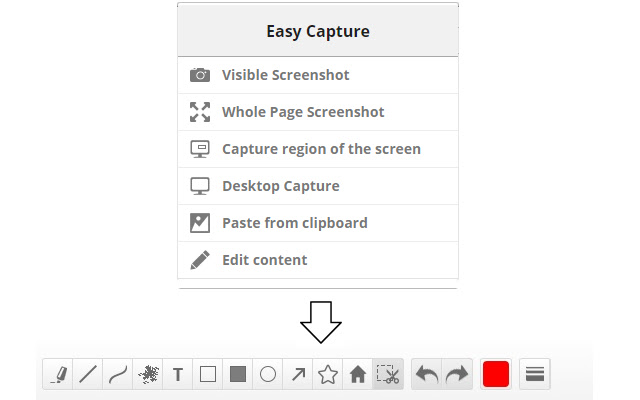 Easy Capture - Take, Edit & Save Screenshots chrome谷歌浏览器插件_扩展第1张截图