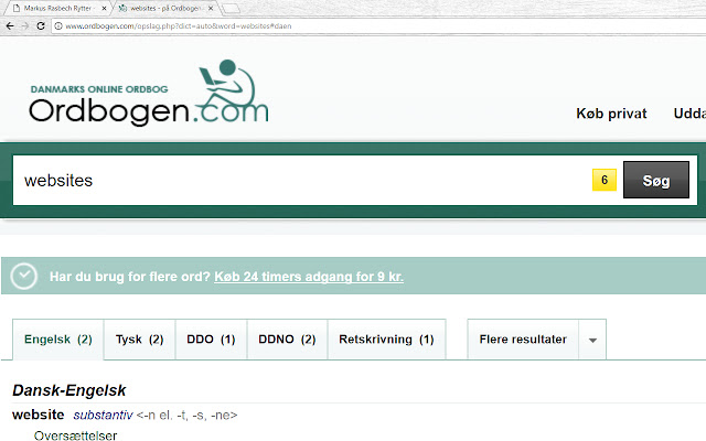 Ordbogen.com chrome谷歌浏览器插件_扩展第3张截图