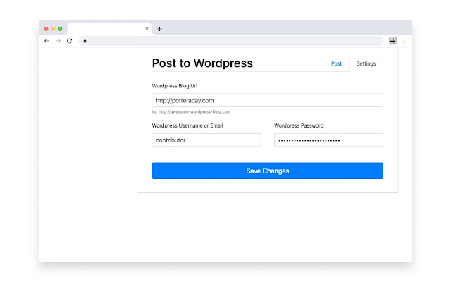 Post to Wordpress chrome谷歌浏览器插件_扩展第2张截图