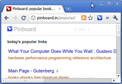 Pinboard.in 'Save a Bookmark' button chrome谷歌浏览器插件_扩展第1张截图