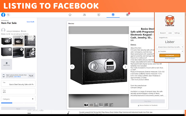 Fbmfox Facebook Marketplace Software Suite chrome谷歌浏览器插件_扩展第4张截图