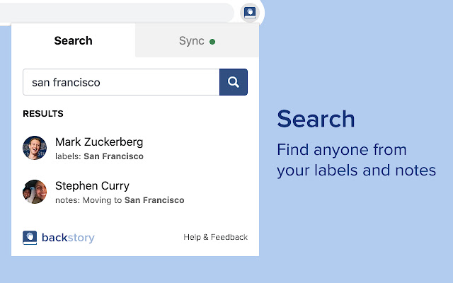 Backstory: Remember Your Facebook Friends! chrome谷歌浏览器插件_扩展第3张截图