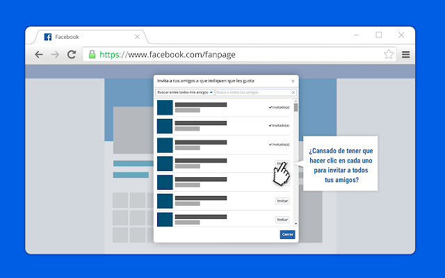 Facebook FanPage(Invita a todos) chrome谷歌浏览器插件_扩展第2张截图