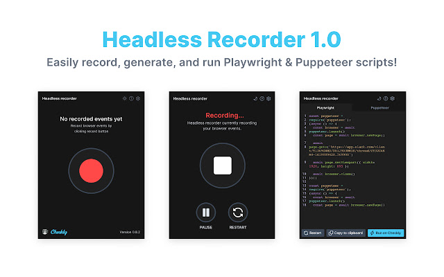 Headless Recorder chrome谷歌浏览器插件_扩展第1张截图