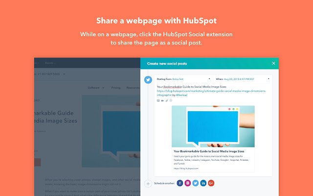 HubSpot Social chrome谷歌浏览器插件_扩展第1张截图