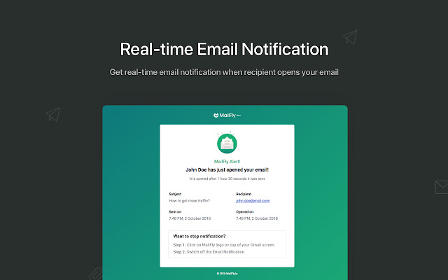 Free Gmail Email Tracking - MailFly chrome谷歌浏览器插件_扩展第3张截图