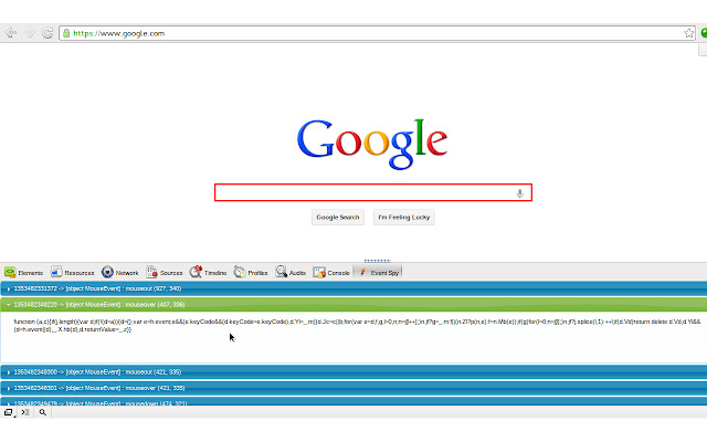 Event Spy chrome谷歌浏览器插件_扩展第2张截图
