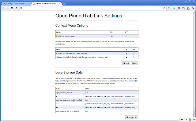 Open PinnedTab Link chrome谷歌浏览器插件_扩展第1张截图