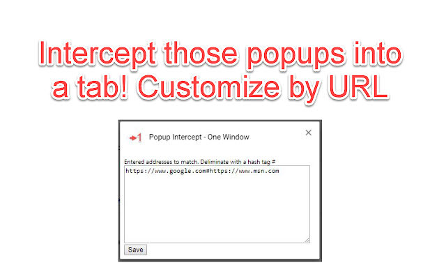 Popup Intercept - One Window chrome谷歌浏览器插件_扩展第1张截图