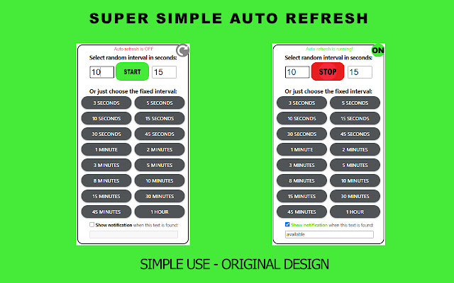 Super Simple Auto Refresh chrome谷歌浏览器插件_扩展第4张截图