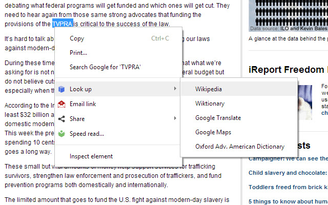 Look Up Wikipedia, Google Translate & Maps chrome谷歌浏览器插件_扩展第1张截图