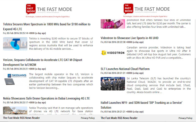 The Fast Mode RSS Reader chrome谷歌浏览器插件_扩展第1张截图