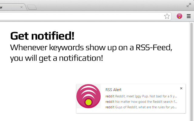 RSS Alarm chrome谷歌浏览器插件_扩展第1张截图