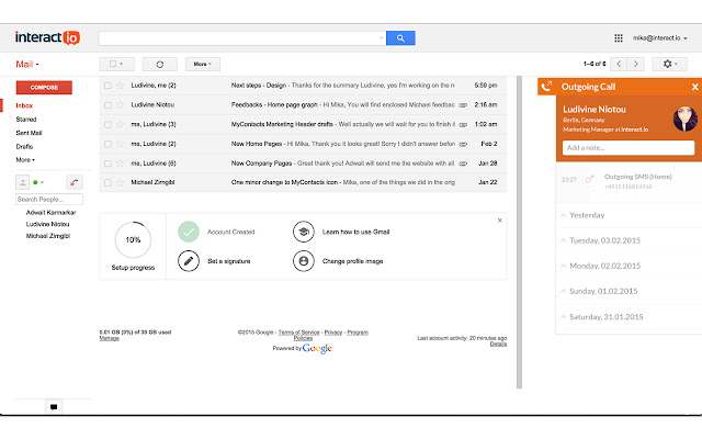 MyContacts for Gmail chrome谷歌浏览器插件_扩展第1张截图