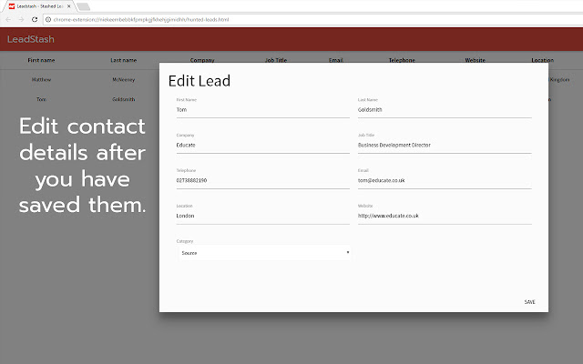 Leadstash chrome谷歌浏览器插件_扩展第2张截图