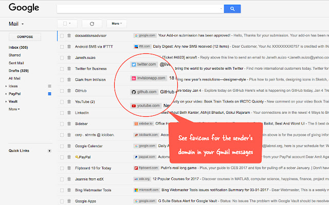 Gmail Sender Icons chrome谷歌浏览器插件_扩展第1张截图