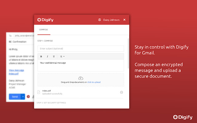 Digify for Gmail: Encrypt, track, and unsend chrome谷歌浏览器插件_扩展第1张截图