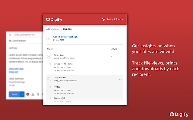 Digify for Gmail: Encrypt, track, and unsend chrome谷歌浏览器插件_扩展第4张截图