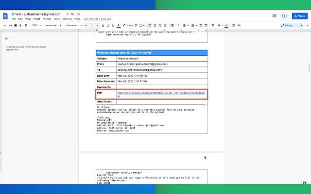 Export Emails to Google Docs by cloudHQ chrome谷歌浏览器插件_扩展第4张截图