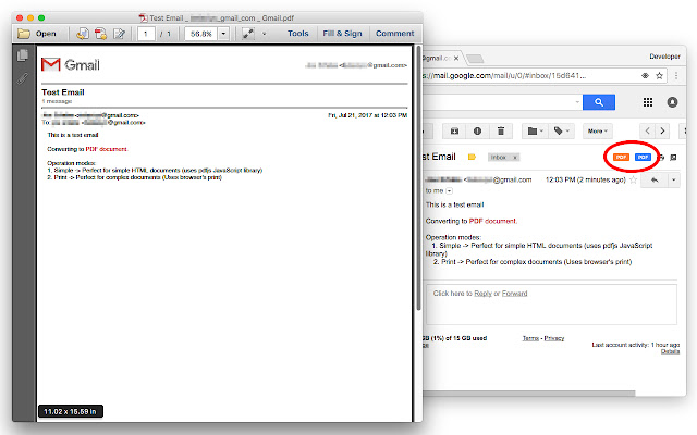 Convert Gmail™ to PDF (locally) chrome谷歌浏览器插件_扩展第1张截图