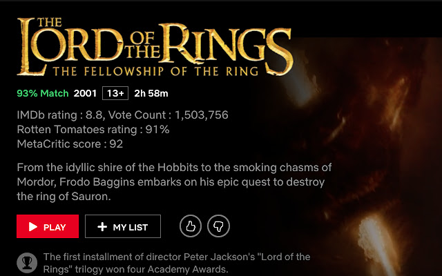 IMDb ratings on Netflix chrome谷歌浏览器插件_扩展第1张截图