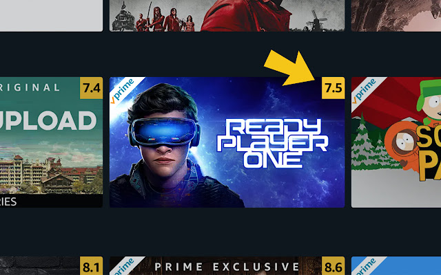 Prime Ratings: IMDb Ratings on Prime Video chrome谷歌浏览器插件_扩展第2张截图