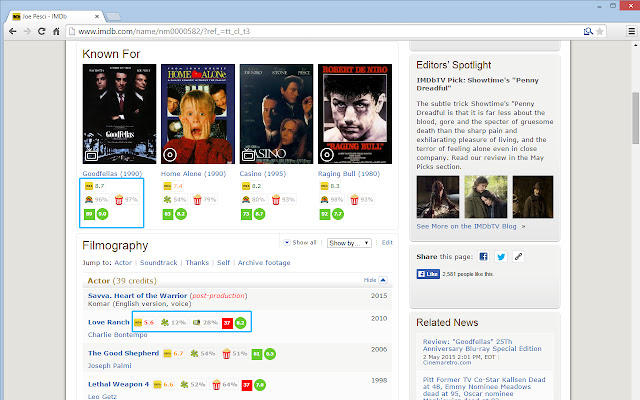 IMDB X - Movie Ratings Warehouse chrome谷歌浏览器插件_扩展第2张截图