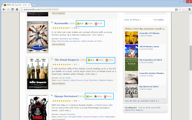 IMDB X - Movie Ratings Warehouse chrome谷歌浏览器插件_扩展第4张截图