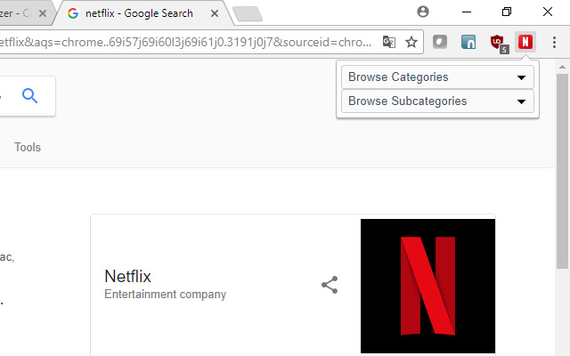 Netflix - Category Browser chrome谷歌浏览器插件_扩展第1张截图