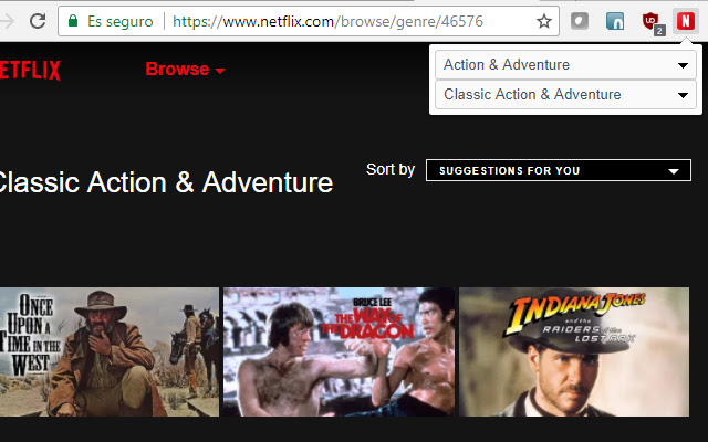 Netflix - Category Browser chrome谷歌浏览器插件_扩展第2张截图