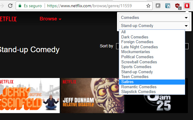 Netflix - Category Browser chrome谷歌浏览器插件_扩展第3张截图