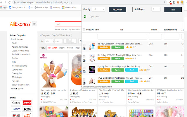 Dropship Collector chrome谷歌浏览器插件_扩展第2张截图
