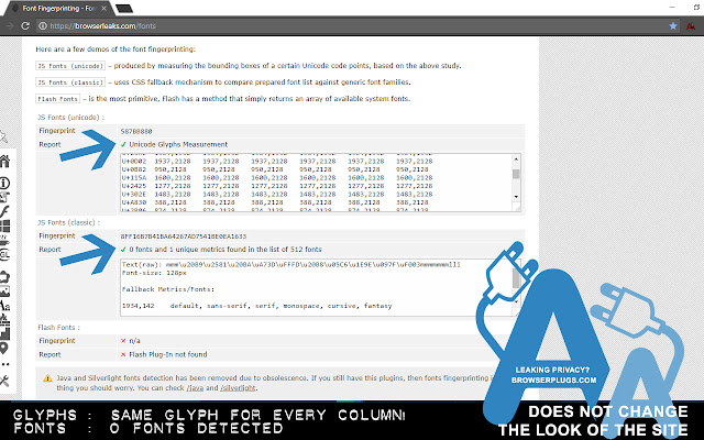 BP Privacy Block All Font and Glyph Detection chrome谷歌浏览器插件_扩展第1张截图