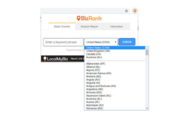 BizRank - Keyword Position Checker chrome谷歌浏览器插件_扩展第2张截图