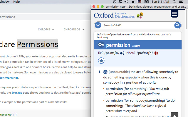 Oxford Dictionary Lookup chrome谷歌浏览器插件_扩展第2张截图