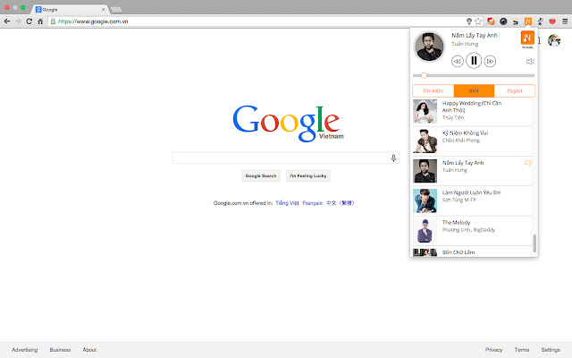 Ning Music chrome谷歌浏览器插件_扩展第2张截图