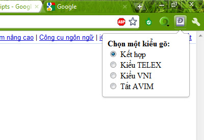 AVIM - Vietnamese Input Method chrome谷歌浏览器插件_扩展第2张截图