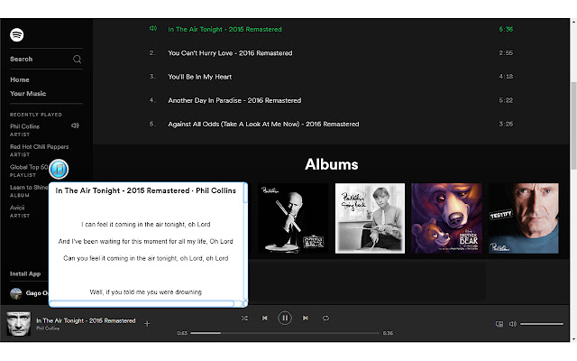 Lyrco - Your personal lyrics service chrome谷歌浏览器插件_扩展第5张截图
