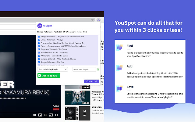 YouSpot chrome谷歌浏览器插件_扩展第3张截图