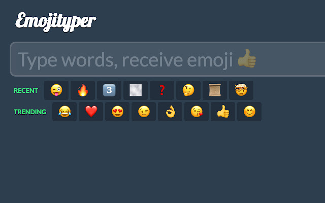 Emojityper chrome谷歌浏览器插件_扩展第1张截图