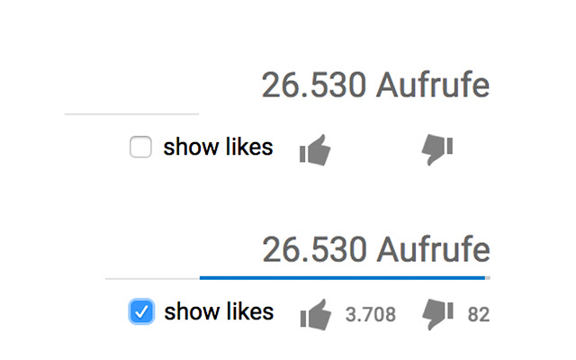 Toggle YouTube Likes chrome谷歌浏览器插件_扩展第2张截图