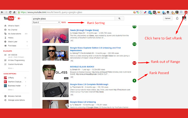 VRank YouTube Video Curation chrome谷歌浏览器插件_扩展第2张截图