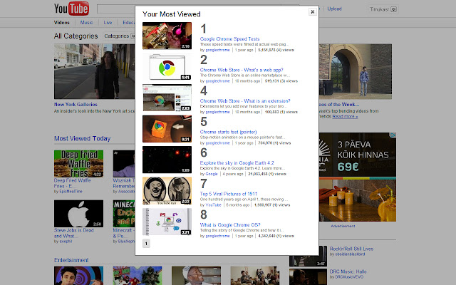 Your YouTube Views chrome谷歌浏览器插件_扩展第3张截图
