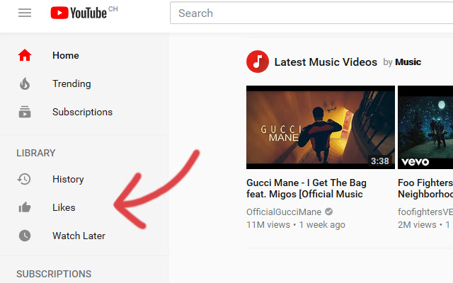 Youtube Likes Sidebar Button chrome谷歌浏览器插件_扩展第1张截图