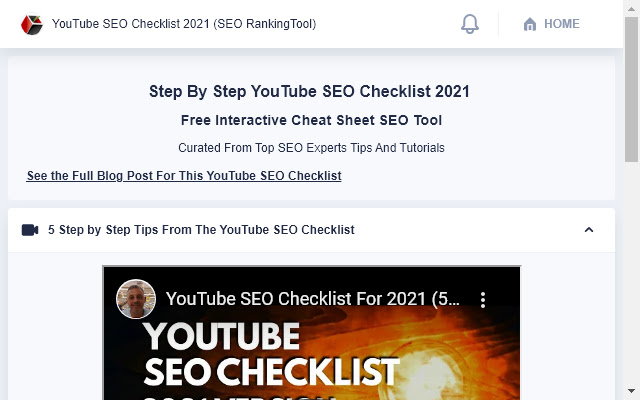 YouTube SEO Checklist 2021 (SEO RankingTool) chrome谷歌浏览器插件_扩展第3张截图