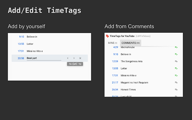 TimeTags for YouTube chrome谷歌浏览器插件_扩展第2张截图