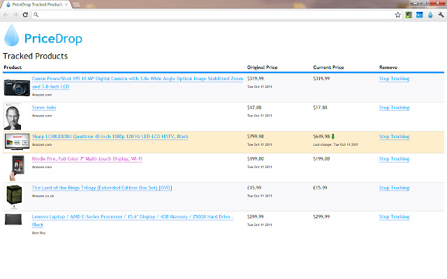 PriceDrop chrome谷歌浏览器插件_扩展第4张截图