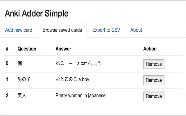 Anki Adder Simple chrome谷歌浏览器插件_扩展第2张截图