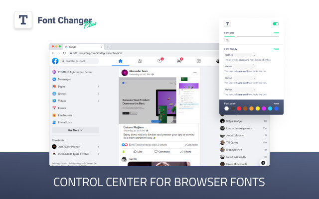 Font Changer Plus chrome谷歌浏览器插件_扩展第1张截图