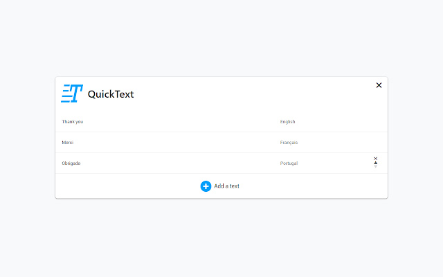 QuickText chrome谷歌浏览器插件_扩展第1张截图